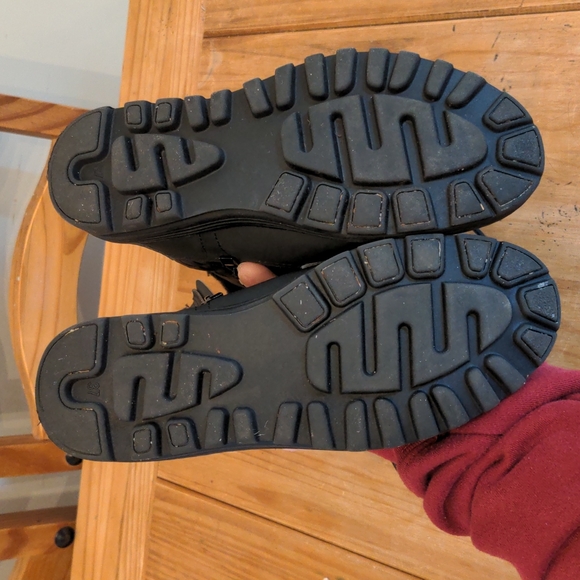 Polar Women's Zip/Lace-Up Black Quilted Boot, Size 6 - Picture 11 of 12